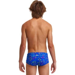 Funky Trunks - Backed Up - Boys Eco Sidewinder Trunks -Funky Trunks Swim Gear Store funky trunks backed up boys eco sidewinder trunks 3