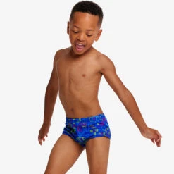 Funky Trunks - Backed Up - Toddlers Boys Eco Printed Trunks -Funky Trunks Swim Gear Store funky trunks backed up toddlers boys eco printed trunks 4