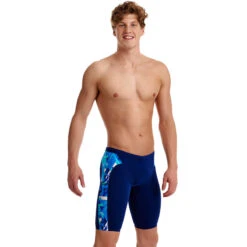 Funky Trunks - Bashed Blue - Mens Training Jammers 11 Funky Trunks - Bashed Blue - Mens Training Jammers -Funky Trunks Swim Gear Store funky trunks bashed blue mens training jammers 5