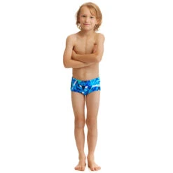 Funky Trunks - Bashed Blue - Toddler Boys Printed Trunks -Funky Trunks Swim Gear Store funky trunks bashed blue toddler boys printed trunks 4