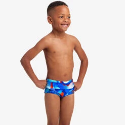 Funky Trunks - Battle Blue - Toddler Boys Printed Trunks -Funky Trunks Swim Gear Store funky trunks battle blue toddler boys printed trunks 4