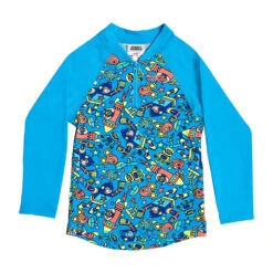 Funky Trunks - Beep Beep - Toddler Boys Zippy Rash Vest 9 Funky Trunks - Beep Beep - Toddler Boys Zippy Rash Vest -Funky Trunks Swim Gear Store funky trunks beep beep toddler boys zippy rash vest 3