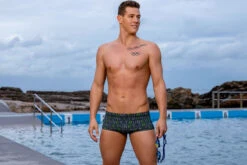 Funky Trunks - Binary Bro Mens Plain Front Trunks -Funky Trunks Swim Gear Store funky trunks binary bro plain front mens trunks 7