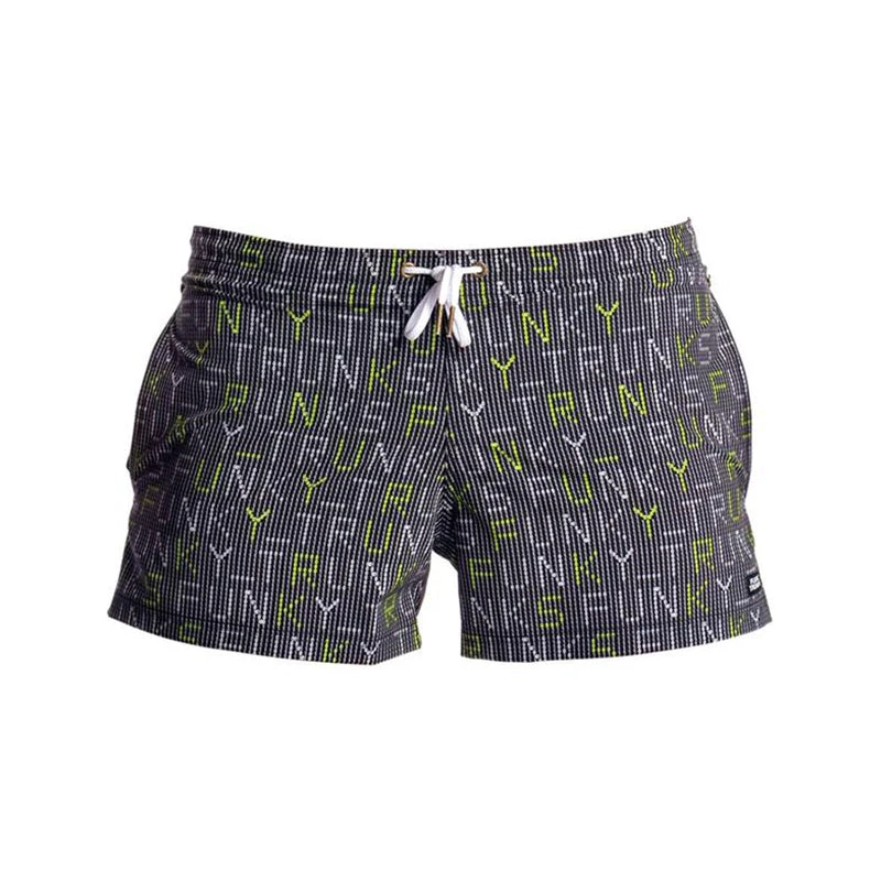 Funky Trunks - Binary Bro Mens Shorty Shorts 2 Funky Trunks - Binary Bro Mens Shorty Shorts - Image 2