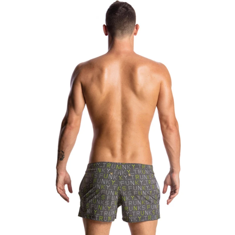 Funky Trunks - Binary Bro Mens Shorty Shorts 3 Funky Trunks - Binary Bro Mens Shorty Shorts - Image 3