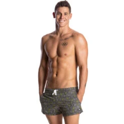 Funky Trunks - Binary Bro Mens Shorty Shorts 8 Funky Trunks - Binary Bro Mens Shorty Shorts -Funky Trunks Swim Gear Store funky trunks binary bro shorty shorts mens 4