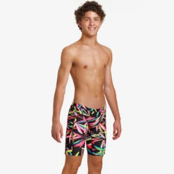 Funky Trunks - Black Blades - Boys Training Jammers -Funky Trunks Swim Gear Store funky trunks black blades boys training jammers 5