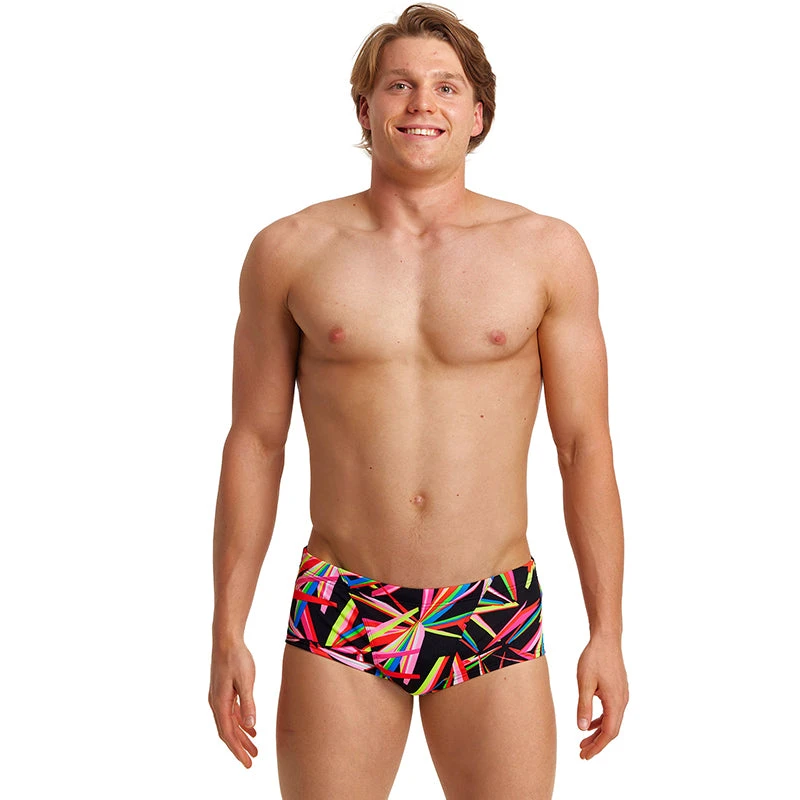 Funky Trunks - Black Blades - Mens Classic Trunks 1 Funky Trunks - Black Blades - Mens Classic Trunks