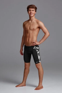 Funky Trunks - Black Tint - Boys Training Jammers -Funky Trunks Swim Gear Store funky trunks black tint boys training jammers 4
