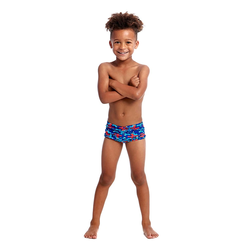 Funky Trunks - Blob Mob - Toddler Boys Printed Trunks 5 Funky Trunks - Blob Mob - Toddler Boys Printed Trunks - Image 5