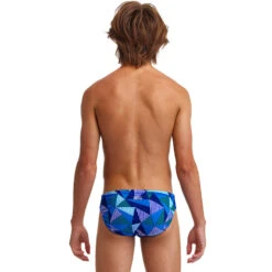 Funky Trunks - Blue Bars - Boys Classic Briefs -Funky Trunks Swim Gear Store funky trunks blue bars boys classic briefs 3