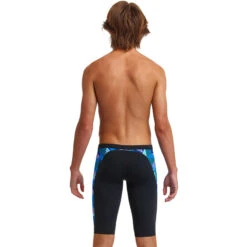 Funky Trunks - Blue Bars - Boys Training Jammers -Funky Trunks Swim Gear Store funky trunks blue bars boys training jammers 3