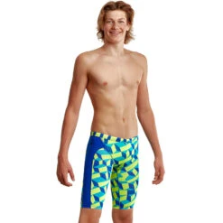 Funky Trunks - Blue Blockers - Boys Training Jammers -Funky Trunks Swim Gear Store funky trunks blue blockers boys training jammers 5