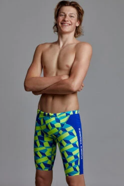 Funky Trunks - Blue Blockers - Boys Training Jammers -Funky Trunks Swim Gear Store funky trunks blue blockers boys training jammers 6