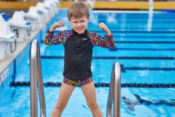 Funky Trunks - Brand Galaxy - Toddler Boys Zippy Rash Vest -Funky Trunks Swim Gear Store funky trunks brand galaxy toddler boys zippy rash vest 6