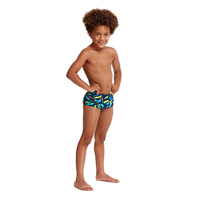 Funky Trunks - Chilli Boss - Toddler Boys Eco Printed Trunks 4 Funky Trunks - Chilli Boss - Toddler Boys Eco Printed Trunks - Image 4