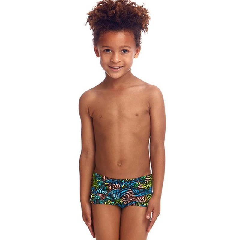 Funky Trunks - Colour Run - Toddler Boys Eco Square Trunks 1 Funky Trunks - Colour Run - Toddler Boys Eco Square Trunks