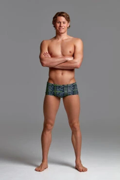 Funky Trunks - Departure Board Mens Plain Front Trunks -Funky Trunks Swim Gear Store funky trunks departure board plain front mens trunks 4