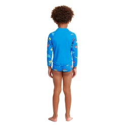 Funky Trunks - Dino Soup - Toddler Boys Zippy Rash Vest -Funky Trunks Swim Gear Store funky trunks dino soup toddler boys zippy rash vest 3