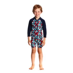 Funky Trunks - Feeding Frenzy Toddlers Go Jump Suit -Funky Trunks Swim Gear Store funky trunks feeding frenzy go jump suit toddler boys 4