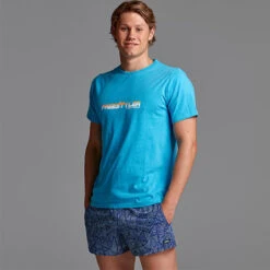 Funky Trunks - Freestyler Orange Mens Crew Neck T-Shirt -Funky Trunks Swim Gear Store funky trunks freestyler orange mens crew neck t shirt 3