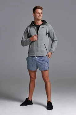 Funky Trunks - Grey Man Mens Hoodie -Funky Trunks Swim Gear Store funky trunks grey man mens hoodie 3