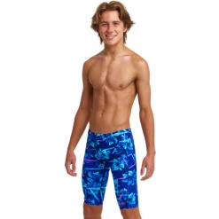 Funky Trunks - Leaf Laser - Boys Training Jammers -Funky Trunks Swim Gear Store funky trunks leaf laser boys training jammers 4