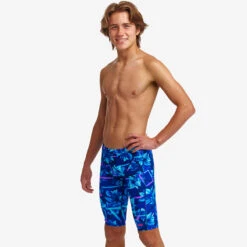 Funky Trunks - Leaf Laser - Boys Training Jammers -Funky Trunks Swim Gear Store funky trunks leaf laser boys training jammers 5