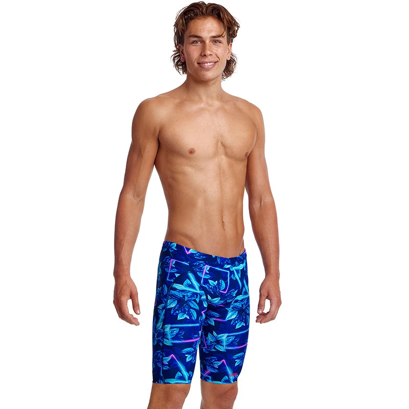 Funky Trunks - Leaf Laser - Mens Training Jammers 1 Funky Trunks - Leaf Laser - Mens Training Jammers