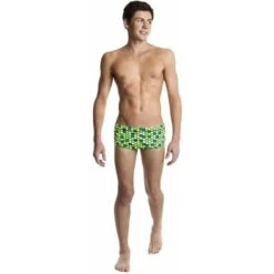 Funky Trunks - Golden Honeycomb Mens Classic Trunk -Funky Trunks Swim Gear Store funky trunks mens swimwear classic trunk golden honeycomb 3