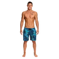 Funky Trunks - Splinter Spray Mens Long Johnny Shorts 8 Funky Trunks - Splinter Spray Mens Long Johnny Shorts -Funky Trunks Swim Gear Store funky trunks mens swimwear splinter spray long johnny short 4