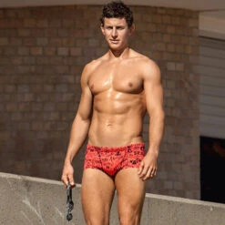 Funky Trunks - Stop The Disaster Mens Classic Trunks -Funky Trunks Swim Gear Store funky trunks mens swimwear stop the disaster classic trunks 4