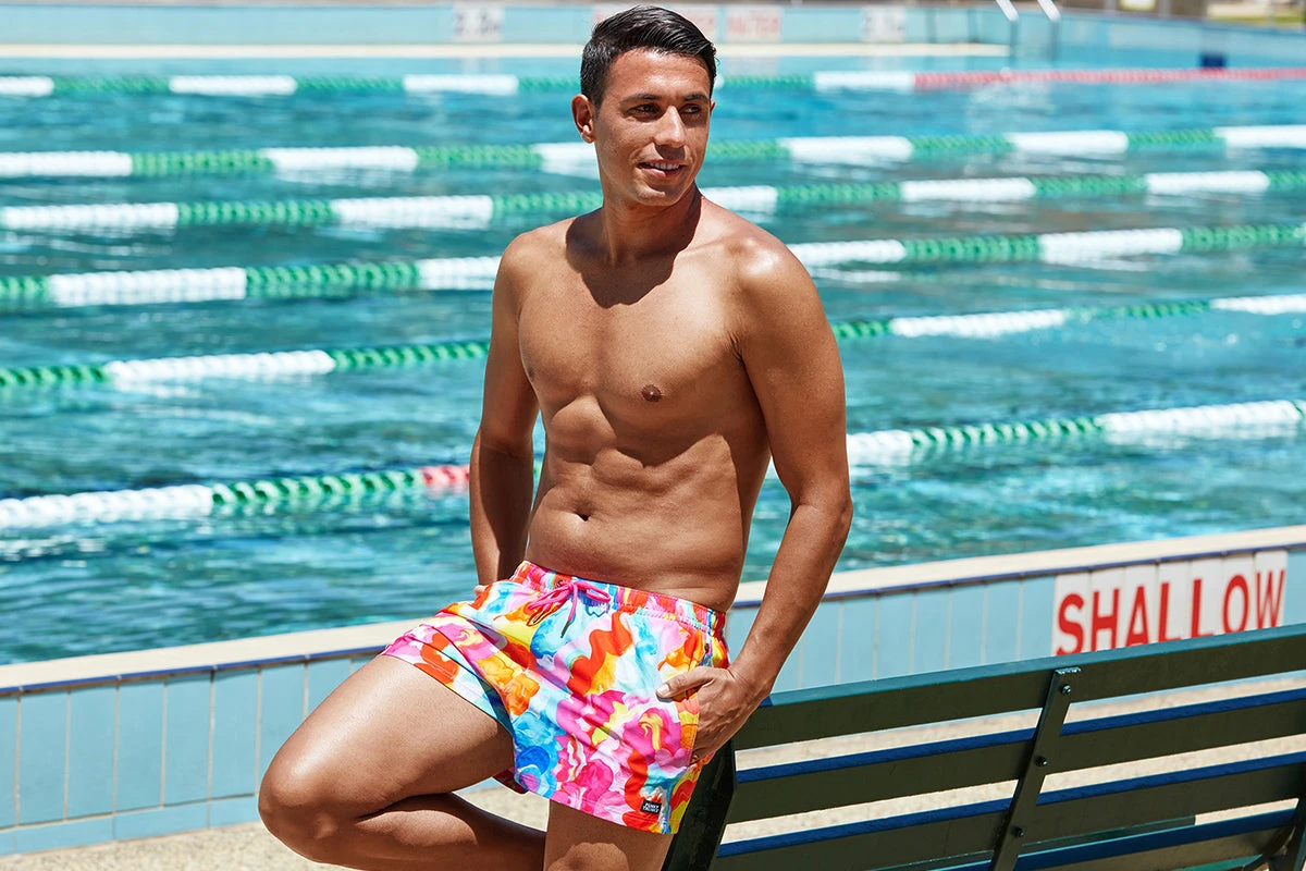 Funky Trunks - Messy Monet - Mens Shorty Shorts Short 5 Funky Trunks - Messy Monet - Mens Shorty Shorts Short - Image 5