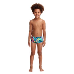 Funky Trunks - Palm Off - Toddler Boys Eco Printed Trunks -Funky Trunks Swim Gear Store funky trunks palm off toddler boys eco printed trunks 4