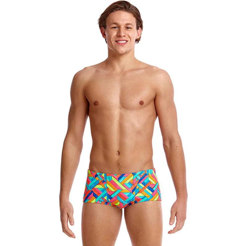 Funky Trunks - Panel Pop - Mens Classic Trunks 1 Funky Trunks - Panel Pop - Mens Classic Trunks