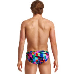 Funky Trunks - Patch Panels - Mens Classic Briefs -Funky Trunks Swim Gear Store funky trunks patch panels mens classic briefs 3