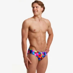 Funky Trunks - Patch Panels - Mens Classic Briefs -Funky Trunks Swim Gear Store funky trunks patch panels mens classic briefs 4