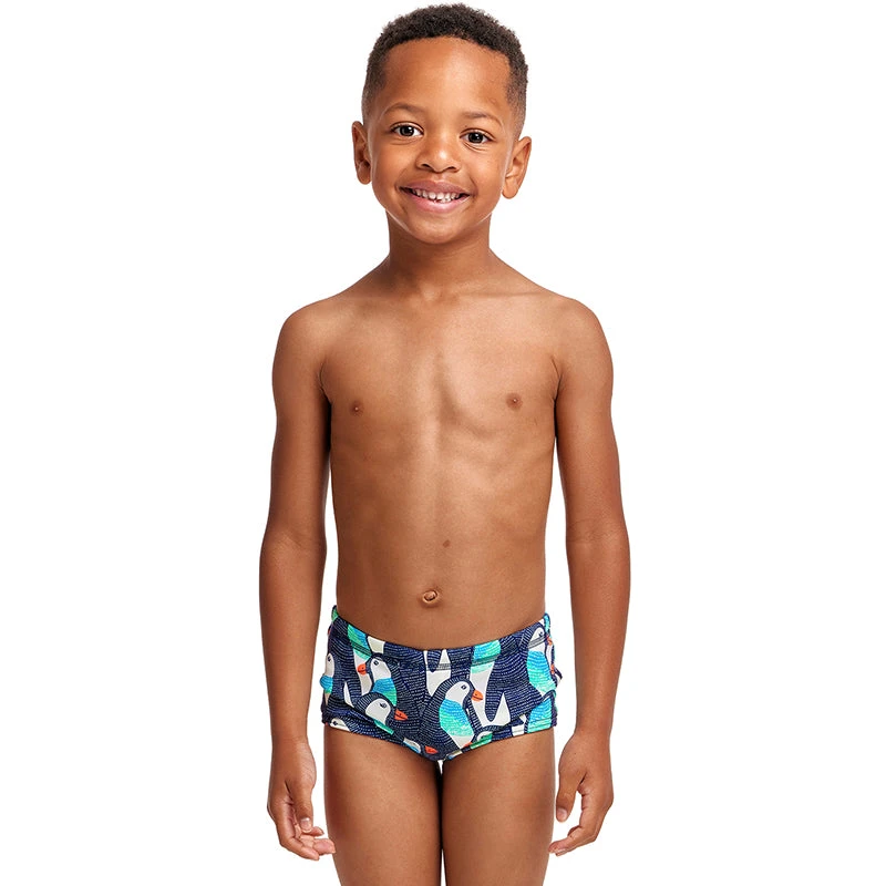 Funky Trunks - Pengoo Parade - Toddler Boys Printed Trunks 1 Funky Trunks - Pengoo Parade - Toddler Boys Printed Trunks