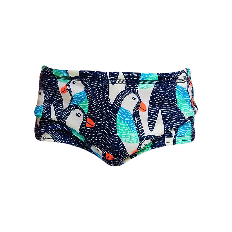 Funky Trunks - Pengoo Parade - Toddler Boys Printed Trunks 2 Funky Trunks - Pengoo Parade - Toddler Boys Printed Trunks - Image 2