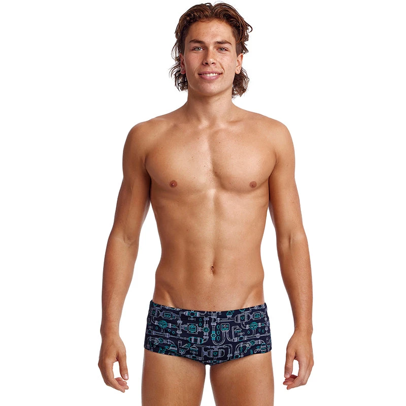 Funky Trunks - Pooped - Mens Eco Sidewinder Trunks 1 Funky Trunks - Pooped - Mens Eco Sidewinder Trunks