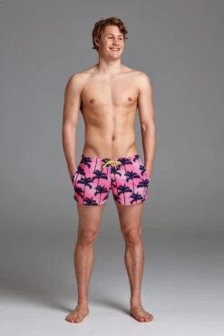 Funky Trunks - Pop Palms - Mens Shorty Shorts Short 11 Funky Trunks - Pop Palms - Mens Shorty Shorts Short -Funky Trunks Swim Gear Store funky trunks pop palms mens shorty shorts short 5