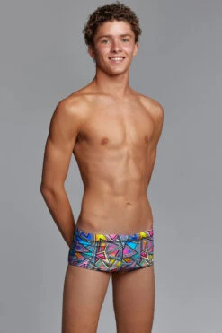Funky Trunks - Prism Break - Boys Classic Trunks -Funky Trunks Swim Gear Store funky trunks prism break boys classic trunks 4