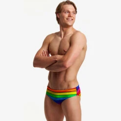 Funky Trunks - Rainbow Racer - Men's Classic Briefs 7 Funky Trunks - Rainbow Racer - Men's Classic Briefs -Funky Trunks Swim Gear Store funky trunks rainbow racer mens classic briefs 3