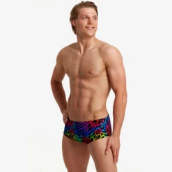 Funky Trunks - Rainbow Web - Mens Sidewinder Trunks -Funky Trunks Swim Gear Store funky trunks rainbow web mens sidewinder trunks 4