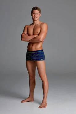 Funky Trunks - Sound System Mens Square Trunks -Funky Trunks Swim Gear Store funky trunks sound system mens square trunks 4