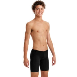 Funky Trunks - Still Black Boys Training Jammers -Funky Trunks Swim Gear Store funky trunks still black boys training jammers 5