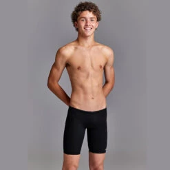 Funky Trunks - Still Black Boys Training Jammers -Funky Trunks Swim Gear Store funky trunks still black boys training jammers 6