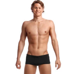 Funky Trunks - Still Black - Mens Plain Front Trunks