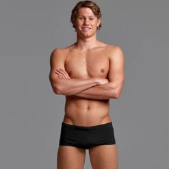 Funky Trunks - Still Black - Mens Plain Front Trunks 7 Funky Trunks - Still Black - Mens Plain Front Trunks -Funky Trunks Swim Gear Store funky trunks still black solid mens plain front trunks 4