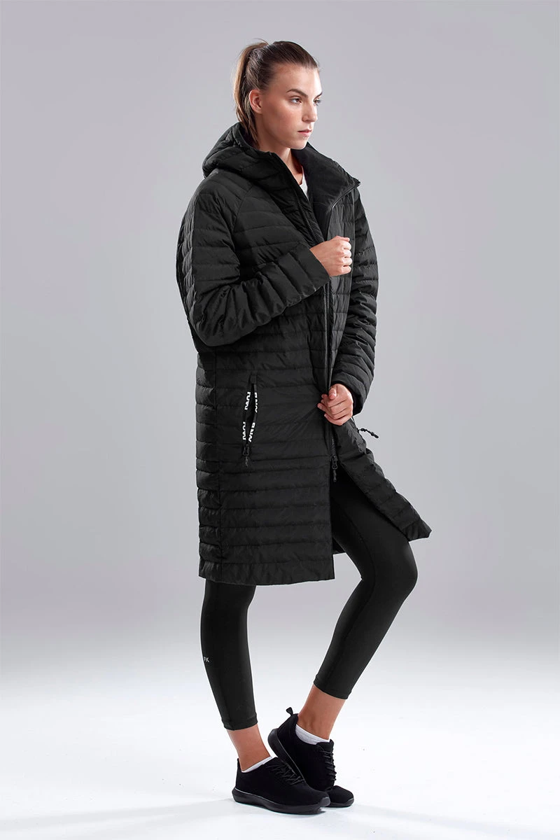 Funky Trunks - Still Black - Unisex Puff Daddy Deck Coat Jacket 2 Funky Trunks - Still Black - Unisex Puff Daddy Deck Coat Jacket - Image 2